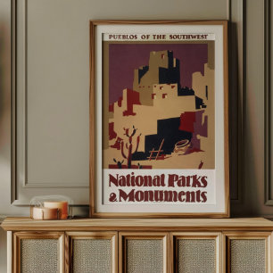 Oude Pueblos van het Southwest National Park Poster