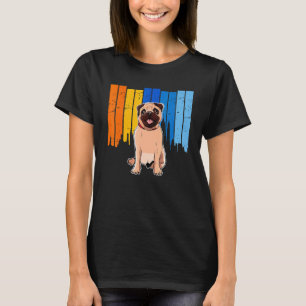 Oude Pug Mops Carlin Hondenras Schattig T-shirt