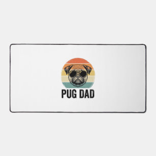 Oude Pug Vader Gravure Hond Liefhebber Ontwerp_1 Bureaumat