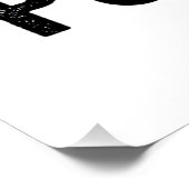 Oude Pug Vader Gravure Hond Liefhebber Ontwerp_1 Perfect Poster (Hoek)