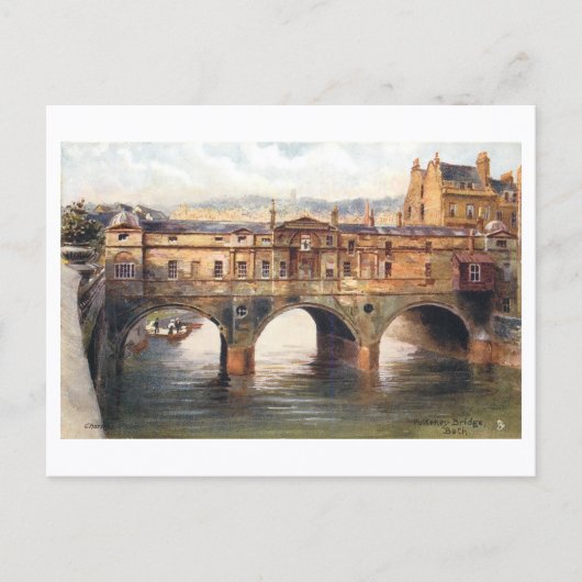 Oude Pulteney-brug, Bath, Engeland Briefkaart (Voorkant)
