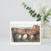 Oude Pulteney-brug, Bath, Engeland Briefkaart (Staand voorkant)