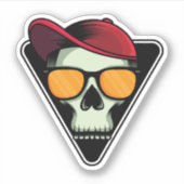 Oude punkers sterven nooit sticker (Voorkant)