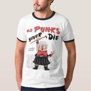 Oude punks nooit sterven - Punk rock - deze oma ro T-shirt
