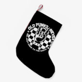 Oude PUNKS sterven nooit Punk Rock Music Legend Cu Kleine Kerstsok (Voorkant (Hangend))