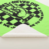 Oude PUNKS sterven nooit Punk Rock Music Legend Cu Sherpa Deken (3/4)