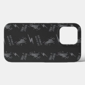 Oude punks sterven nooit skeleton rock op gothic Case-Mate iPhone case (Achterkant (horizontaal))