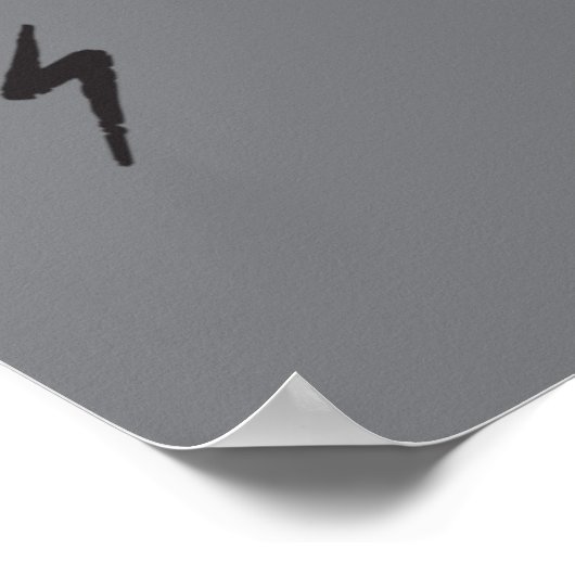 Oude punks sterven nooit skeleton rock op gothic poster (Hoek)