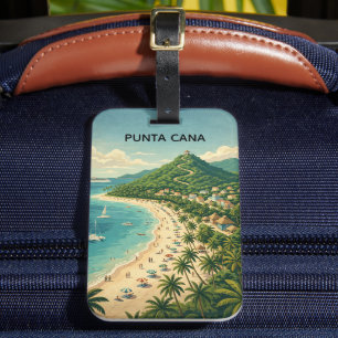 Oude Punta Cana Dominicaanse Republiek Tropisch Bagagelabel