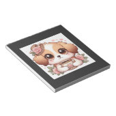 Oude Puppy met Thee Notitieblok (Schuin)