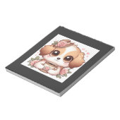 Oude Puppy met Thee Notitieblok (Linkerzijde)