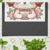 Oude Puppy met Thee Theedoek (Gevouwen)