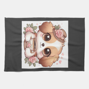 Oude Puppy met Thee Theedoek