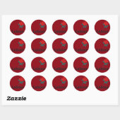 Oude PvdA Logo Ronde Sticker (Vel)