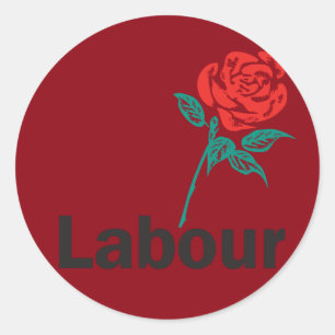 Oude PvdA Logo Ronde Sticker