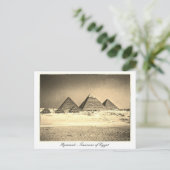 Oude Pyramiden Egypte,  Caïro-architectuur Briefkaart (Staand voorkant)