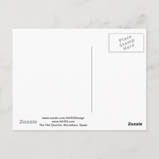 Oude Quarter Barcelona-deur - Briefkaart (Achterkant)