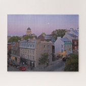 Oude Quebec City op Twilight Design Puzzle Legpuzzel (Horizontaal)