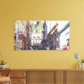 Oude Quebec City Waterverf Print #1 (Insitu (Woonkamer))