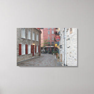 Oude Quebec - Kleur Canvas Afdruk