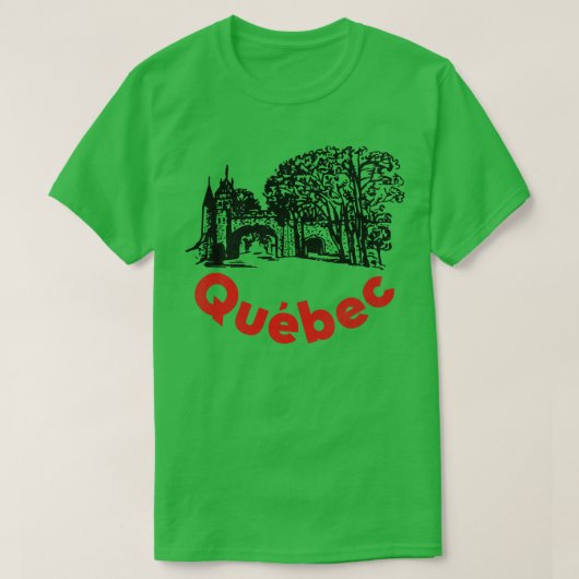 Oude Quebec Stad T-shirt (Design voorkant)