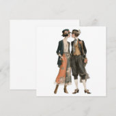 Oude queer mode modellen 3 - decoupage vel, kaart (Voorkant / Achterkant)