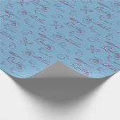 Oude QUIDDITCH™-schetspatroon Cadeaupapier (Hoek)