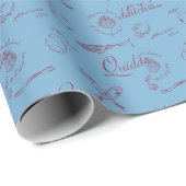 Oude QUIDDITCH™-schetspatroon Cadeaupapier (Rol Hoek)