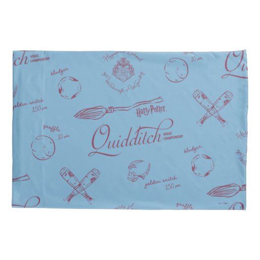 Oude QUIDDITCH™-Schetspatroon Kussensloop (Achterkant)