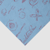 Oude QUIDDITCH™-Schetspatroon Tissuepapier (Detail)