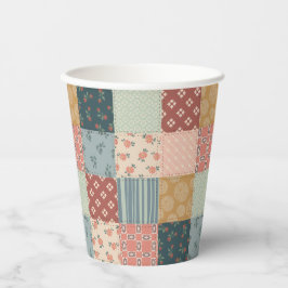 Oude quilt baby shower papieren bekertje bekers