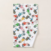 Oude raceauto-patroon bad handdoek (Handdoek)