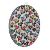 Oude raceauto's dartbord (Voorkant Links)
