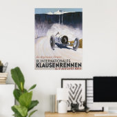 Oude raceautotransportposterprint poster (Thuiskantoor)