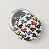 Oude Racende Auto's Ronde Button 5,7 Cm (Voorkant /achterkant)