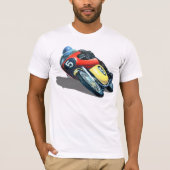 OUDE RACINGMOTORCYCLUS. T-SHIRT (Voorkant)