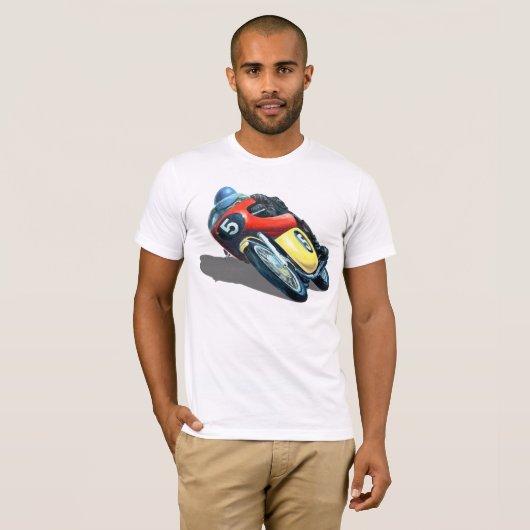 OUDE RACINGMOTORCYCLUS. T-SHIRT (Voorkant volledig)