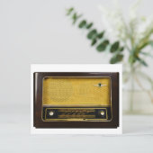 oude radio briefkaart (Staand voorkant)