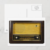 oude radio briefkaart (Voorkant / Achterkant)