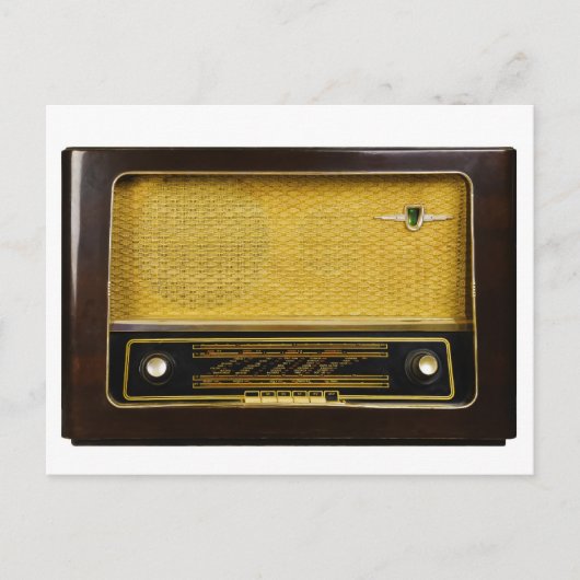 oude radio briefkaart (Voorkant)