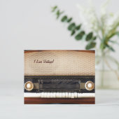Oude radio briefkaart (Staand voorkant)
