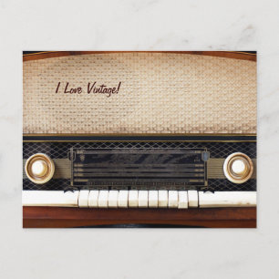 Oude radio briefkaart