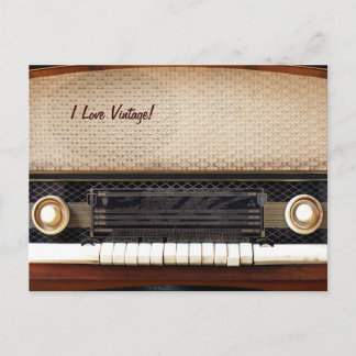 Oude radio briefkaart