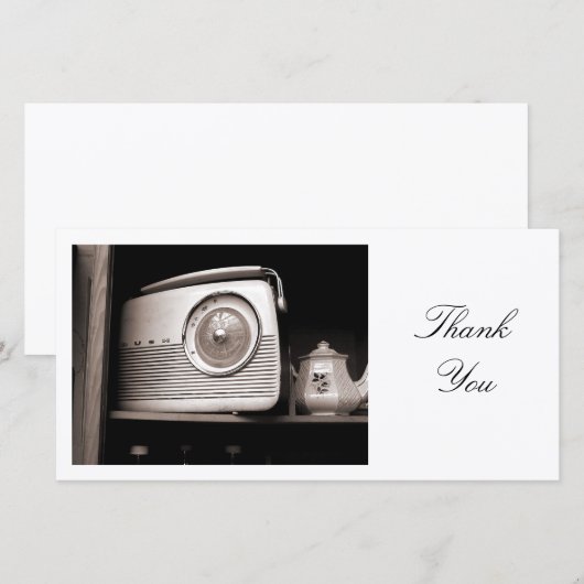 Oude Radio - Dank Je Bedankkaart (Voorkant / Achterkant)