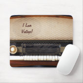 Oude radio muismat (Met muis)