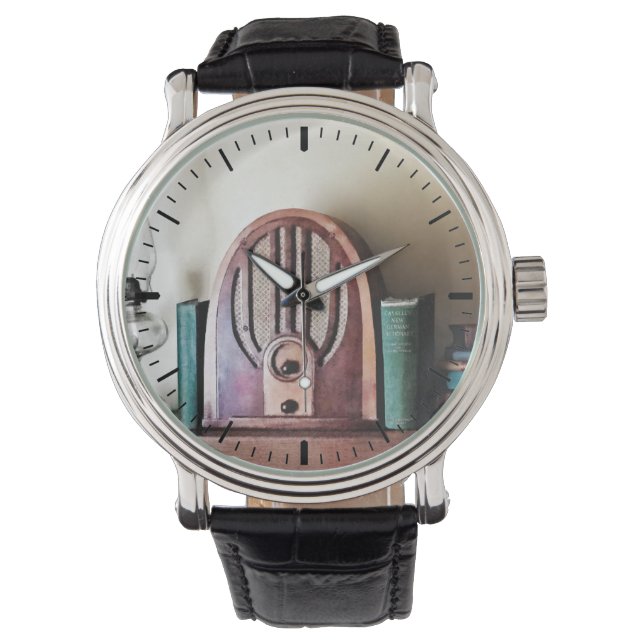 Oude radio uit de jaren 30 horloge (Voorkant)