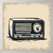 Oude radioschets poster (Voorkant)