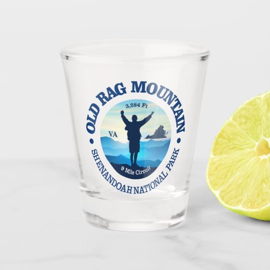 Oude Rag Berg (V) Shot Glas (Voorkant)