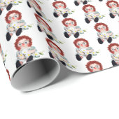 Oude Rag Doll met daisy bouquet Cadeaupapier (Rol Hoek)