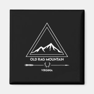 Oude Rag Mountain Wandelen Kamperen Retro Magneet